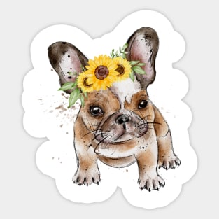 french bulldog dog Sticker